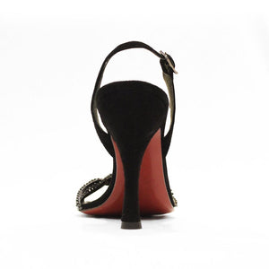 Sling back twisted strap sandal - Claudio Milano Couture 