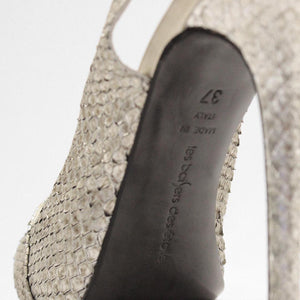 Phyton peep toe sandal - Claudio Milano Couture 