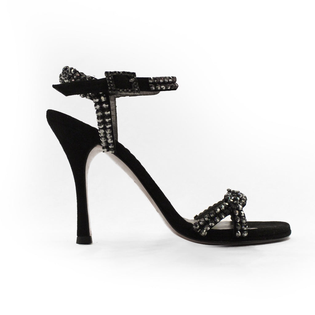 Ankle bracelet Crystal sandal - Claudio Milano Couture 