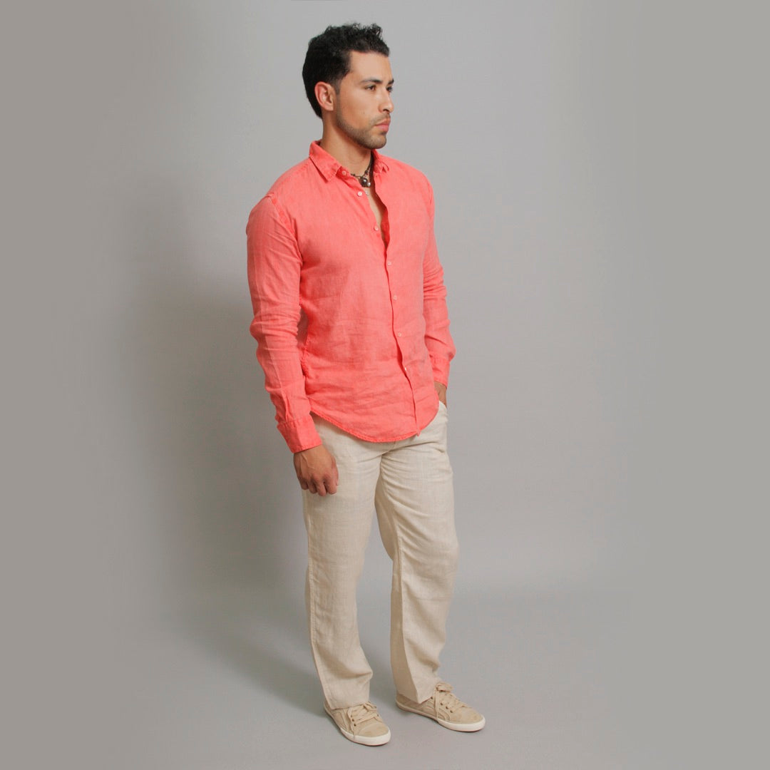 The Linen Shirt Regular Fit - Claudio Milano Couture 