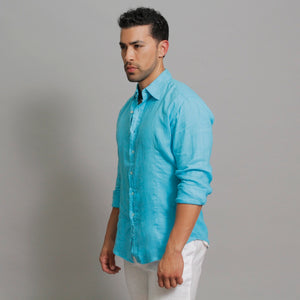 The Linen Shirt Fitted - Claudio Milano Couture 